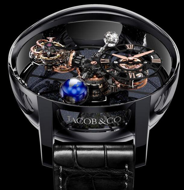 Jacob & Co. ASTRONOMIA TOURBILLON BLACK CERAMIC ROSE GOLD MOVEMENT Watch Replica AT100.95.KN.SD.B Jacob and Co Watch Price